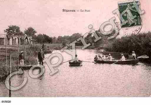 Ville de BIGANOS, carte postale ancienne