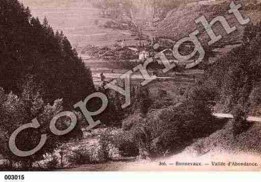 Ville de BONNEVAUX, carte postale ancienne