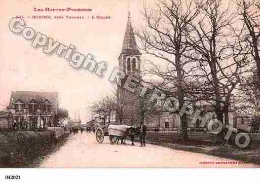 Ville de BORDES, carte postale ancienne