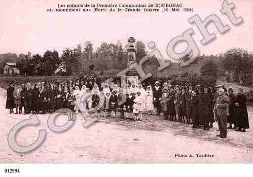 Ville de BOURGNAC, carte postale ancienne