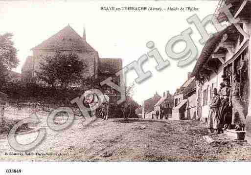 Ville de BRAYEENTHIERACHE, carte postale ancienne