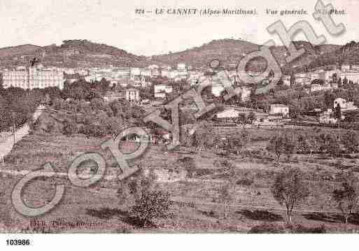 Ville de CANNET(LE), carte postale ancienne