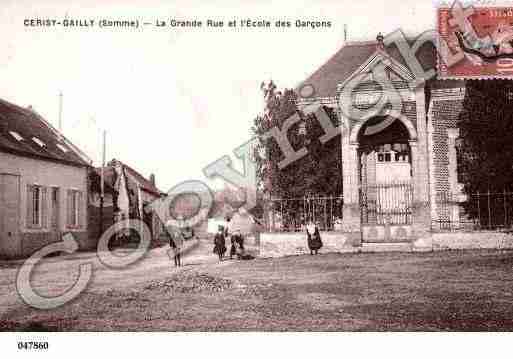 Ville de CERISY, carte postale ancienne