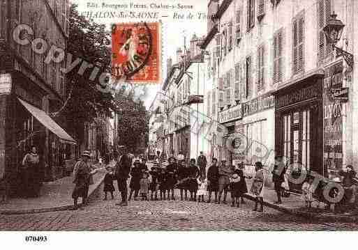 Ville de CHALONSURSAONE, carte postale ancienne