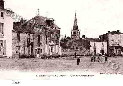 Ville de CHANTONNAY, carte postale ancienne