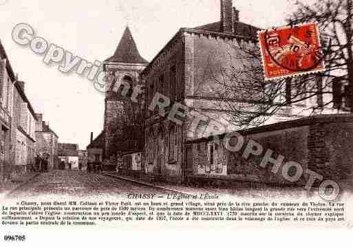 Ville de CHASSY, carte postale ancienne