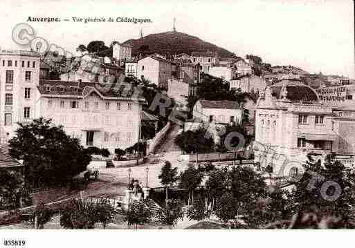 Ville de CHATELGUYON, carte postale ancienne