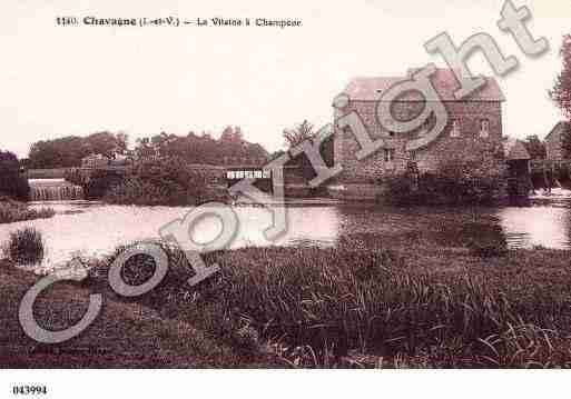 Ville de CHAVAGNE, carte postale ancienne
