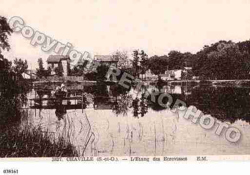 Ville de CHAVILLE, carte postale ancienne