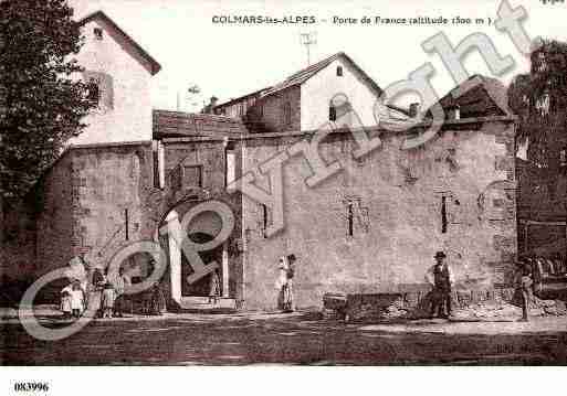Ville de COLMARS, carte postale ancienne