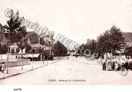Ville de COSNESURLOIRE, carte postale ancienne