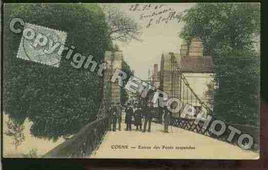 Ville de COSNESURLOIRE, carte postale ancienne