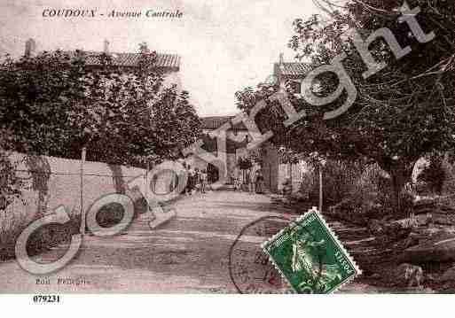 Ville de COUDOUX, carte postale ancienne