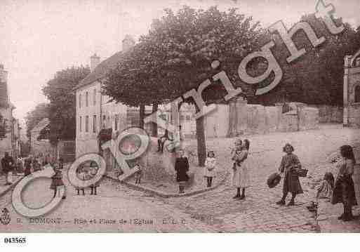 Ville de DOMONT, carte postale ancienne