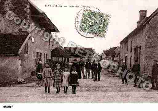 Ville de ETEVEAUX, carte postale ancienne