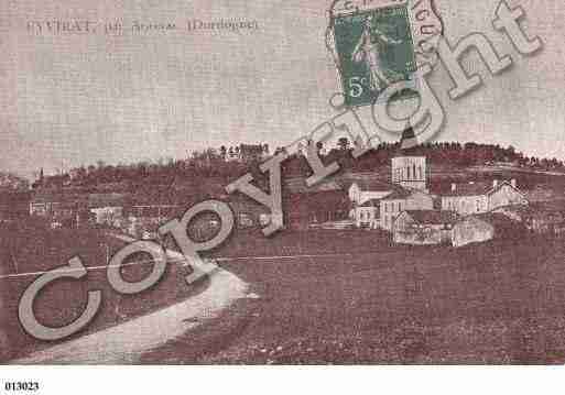 Ville de EYVIRAT, carte postale ancienne