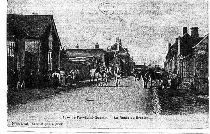 Ville de FAYSTQUENTIN(LE), carte postale ancienne