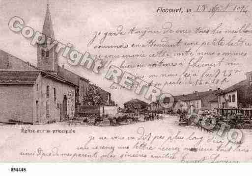 Ville de FLOCOURT, carte postale ancienne