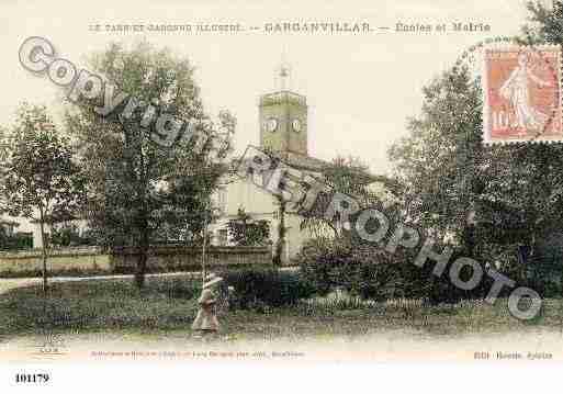 Ville de GARGANVILLAR, carte postale ancienne
