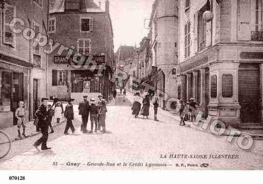 Ville de GRAY, carte postale ancienne