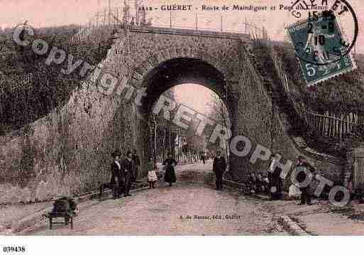 Ville de GUERET, carte postale ancienne