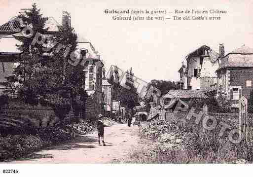 Ville de GUISCARD, carte postale ancienne