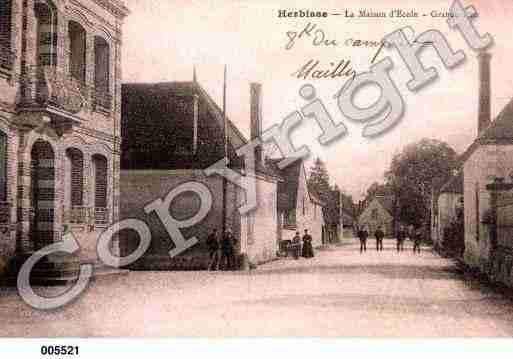 Ville de HERBISSE, carte postale ancienne