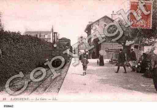 Ville de LANGRUNESURMER, carte postale ancienne