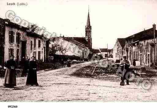 Ville de LESSE, carte postale ancienne