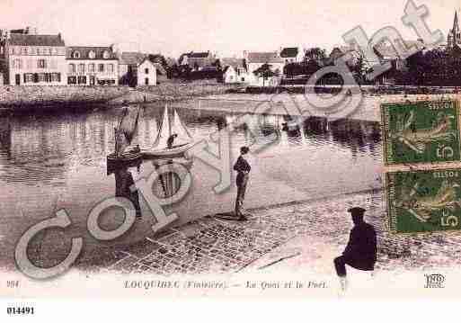 Ville de LOCQUIREC, carte postale ancienne