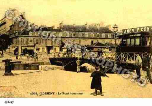 Ville de LORIENT, carte postale ancienne