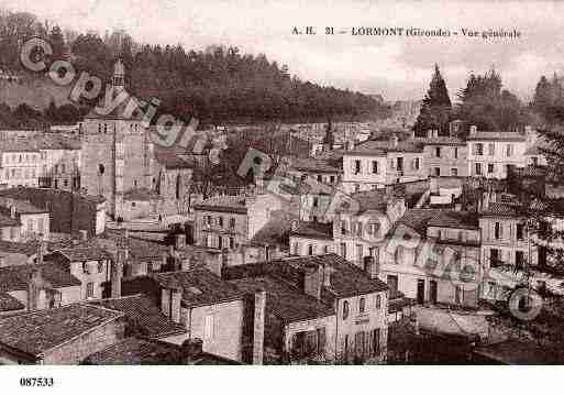 Ville de LORMONT, carte postale ancienne