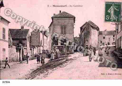 Ville de MENUCOURT, carte postale ancienne