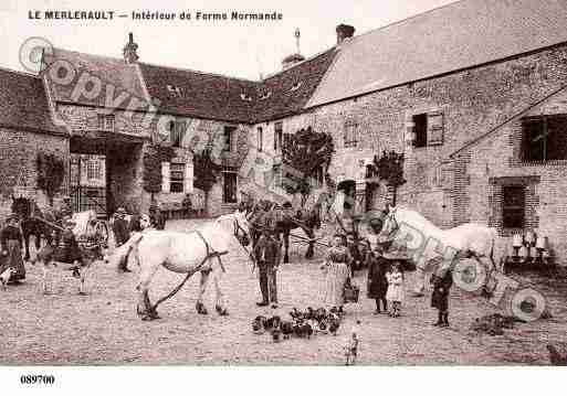 Ville de MERLERAULT(LE), carte postale ancienne