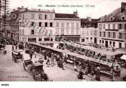 Ville de MEULAN, carte postale ancienne