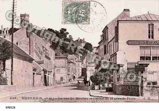 Ville de MEULAN, carte postale ancienne