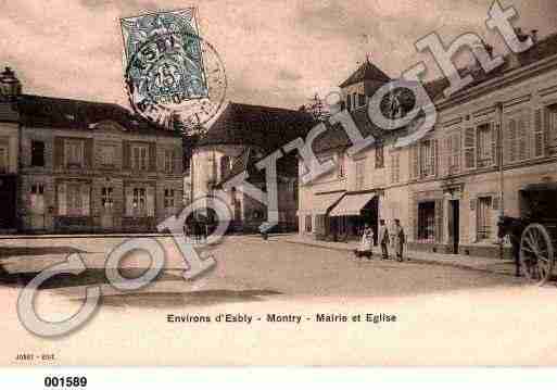 Ville de MONTRY, carte postale ancienne