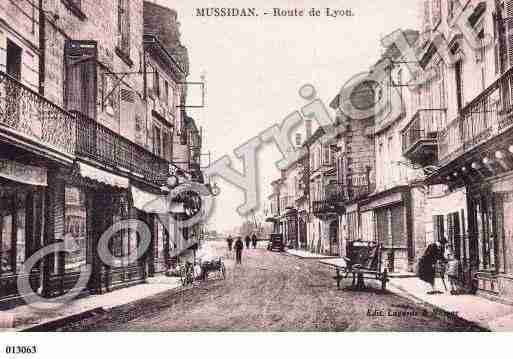 Ville de MUSSIDAN, carte postale ancienne