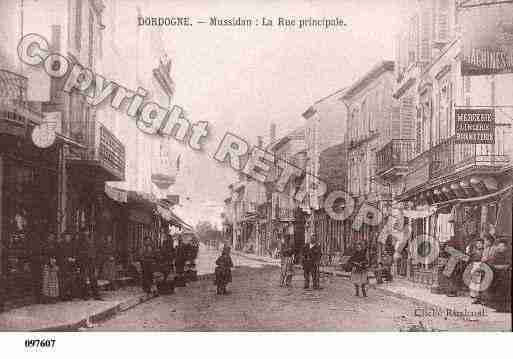 Ville de MUSSIDAN, carte postale ancienne