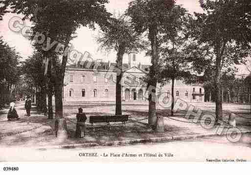Ville de ORTHEZ, carte postale ancienne