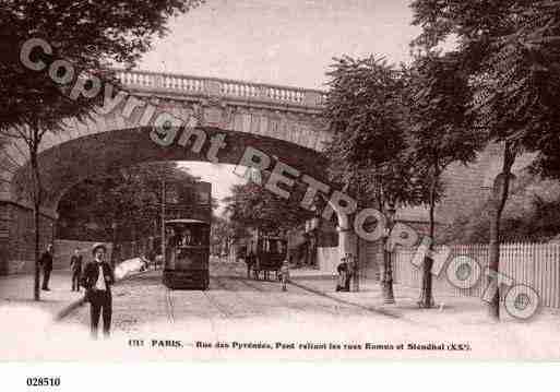 Ville de PARIS20, carte postale ancienne