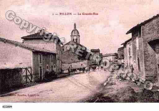 Ville de PILLON, carte postale ancienne