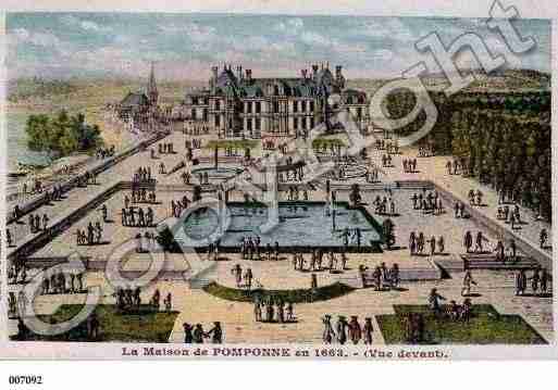 Ville de POMPONNE, carte postale ancienne