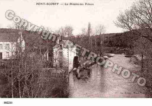 Ville de PONTSCORFF, carte postale ancienne