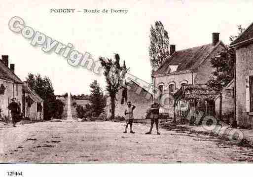 Ville de POUGNY, carte postale ancienne