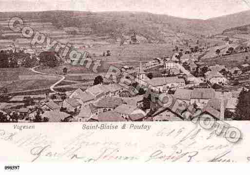 Ville de POUTAY, carte postale ancienne