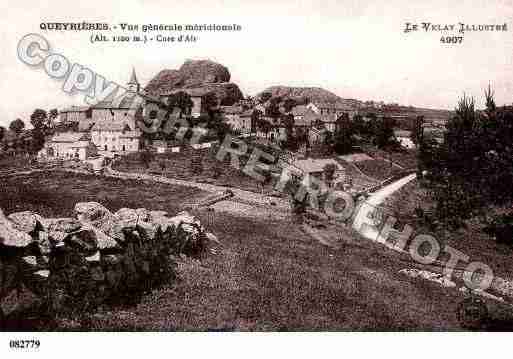 Ville de QUEYRIERES, carte postale ancienne