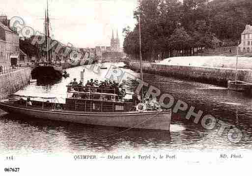 Ville de QUIMPER, carte postale ancienne