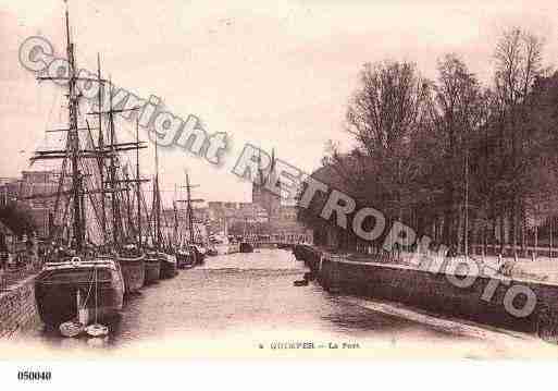 Ville de QUIMPER, carte postale ancienne