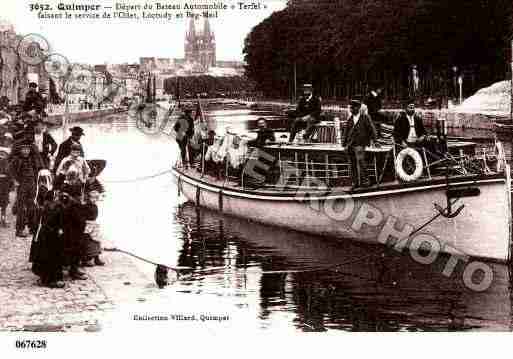 Ville de QUIMPER, carte postale ancienne